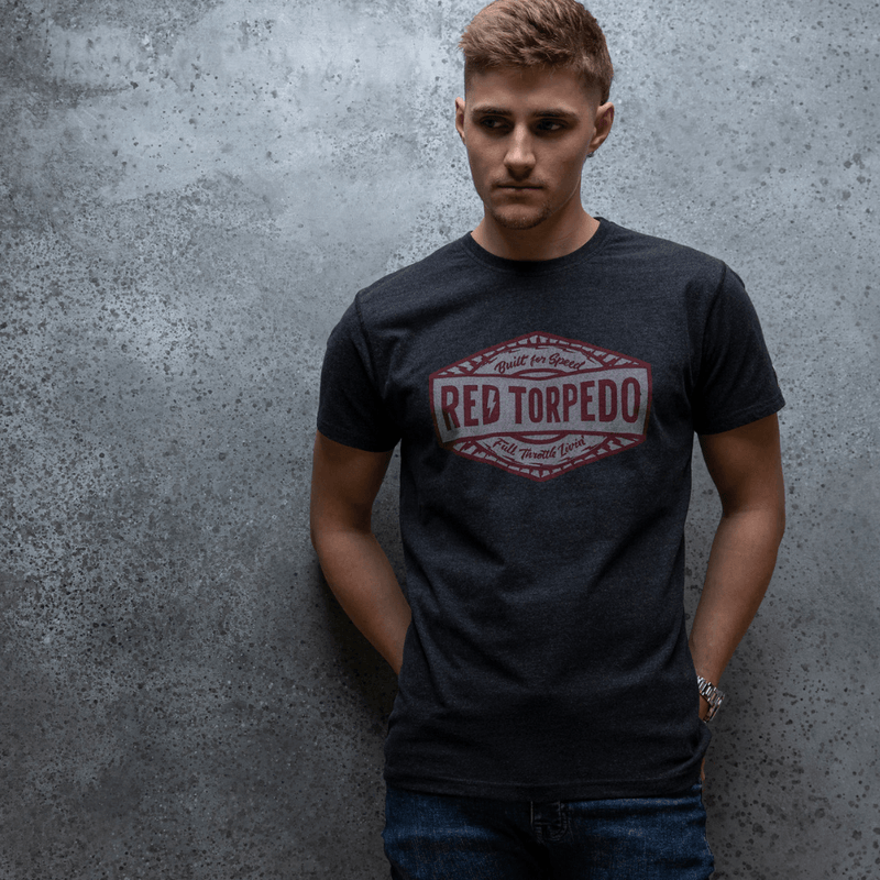 Red Torpedo Full Throttle Living (Mens) T-Shirt - Red Torpedo