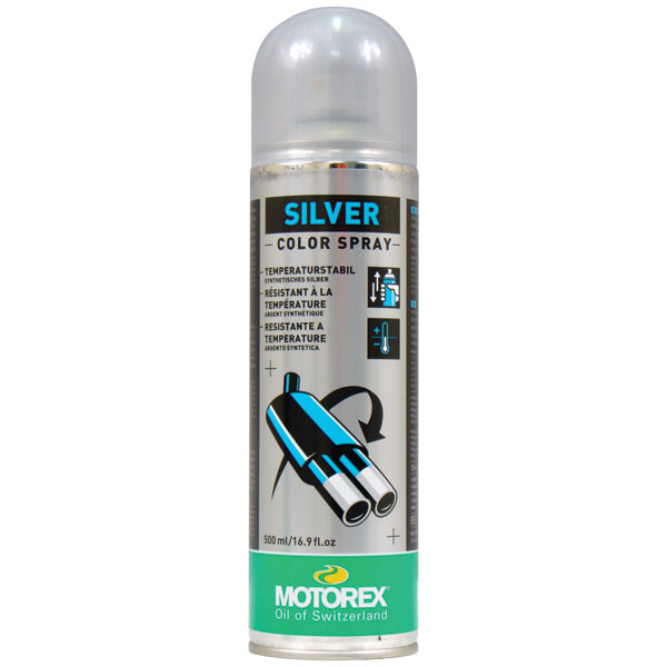 Motorex Silver Colour Spray (+400C) (12) Aerosol 500ml